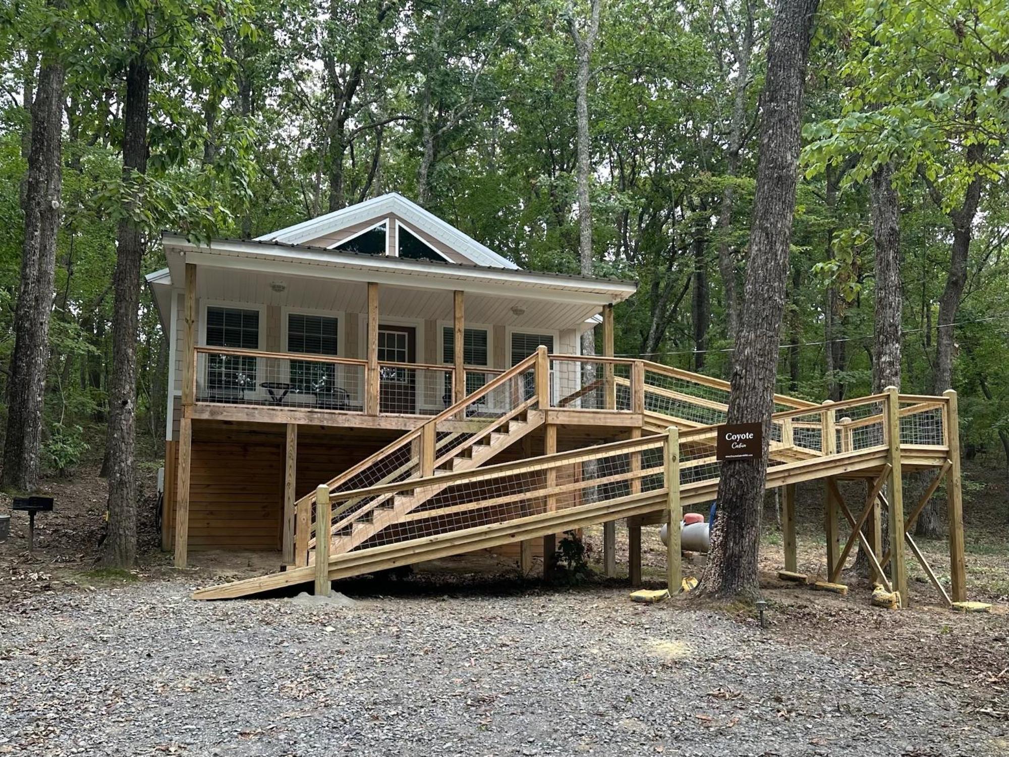 Coyote Cabin At Woodland Retreat At Desoto Beside Desoto State Park Fort Payne Exteriér fotografie
